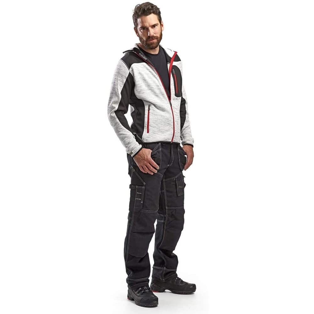 Blaklader X1600 Men's Durable Cotton Work Pants with Cordura Reinforced Pockets - Heavy Duty Construction Workwear for Carpenters, Electricians & Tradesmen