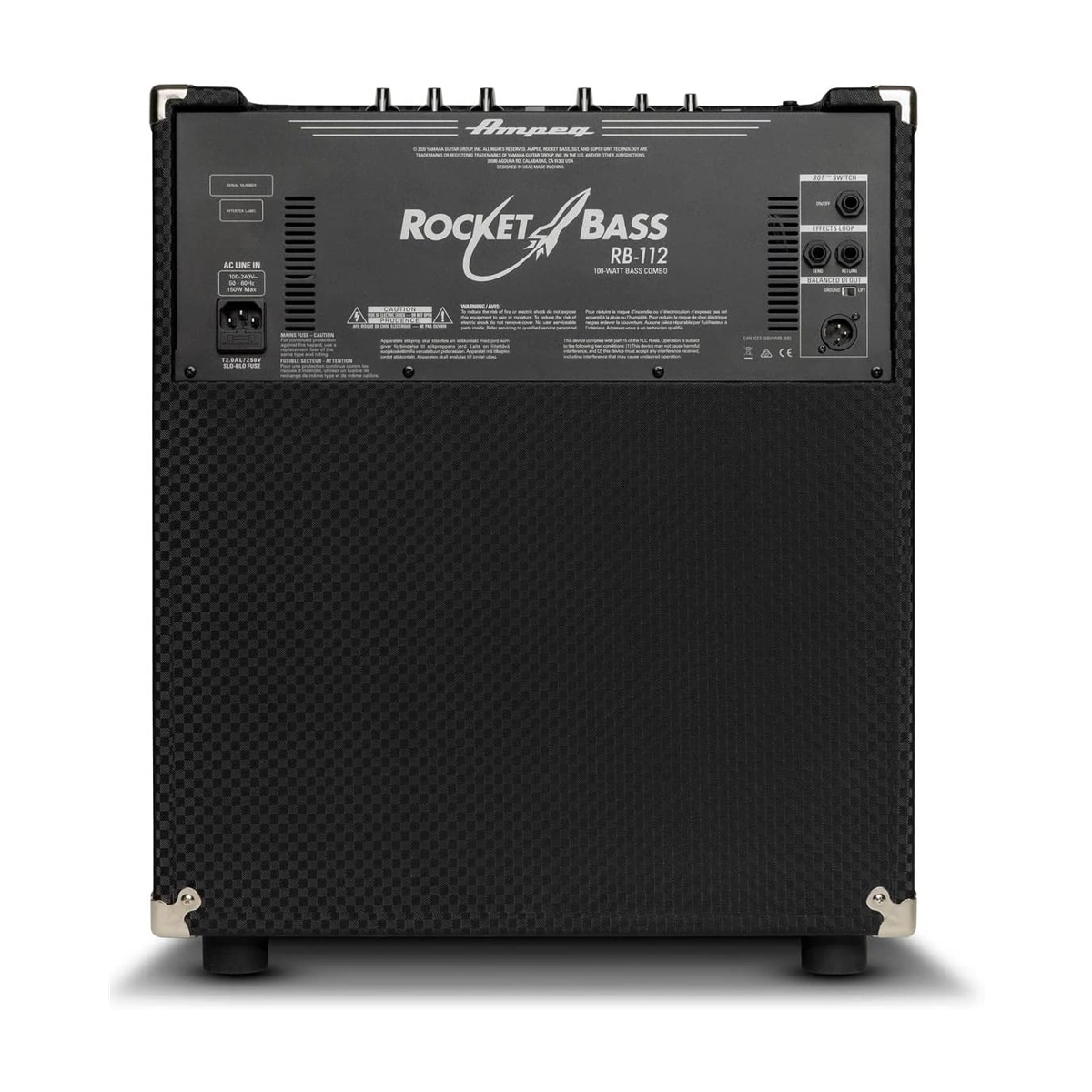 Ampeg Rocket Bass RB 112 50W Bass Combo Amplifier - Portable Bass Amp for Practice, Gigging & Studio Recording