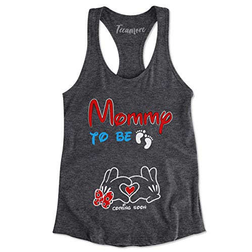 Womens Racer Tank - Dark Grey Heather
