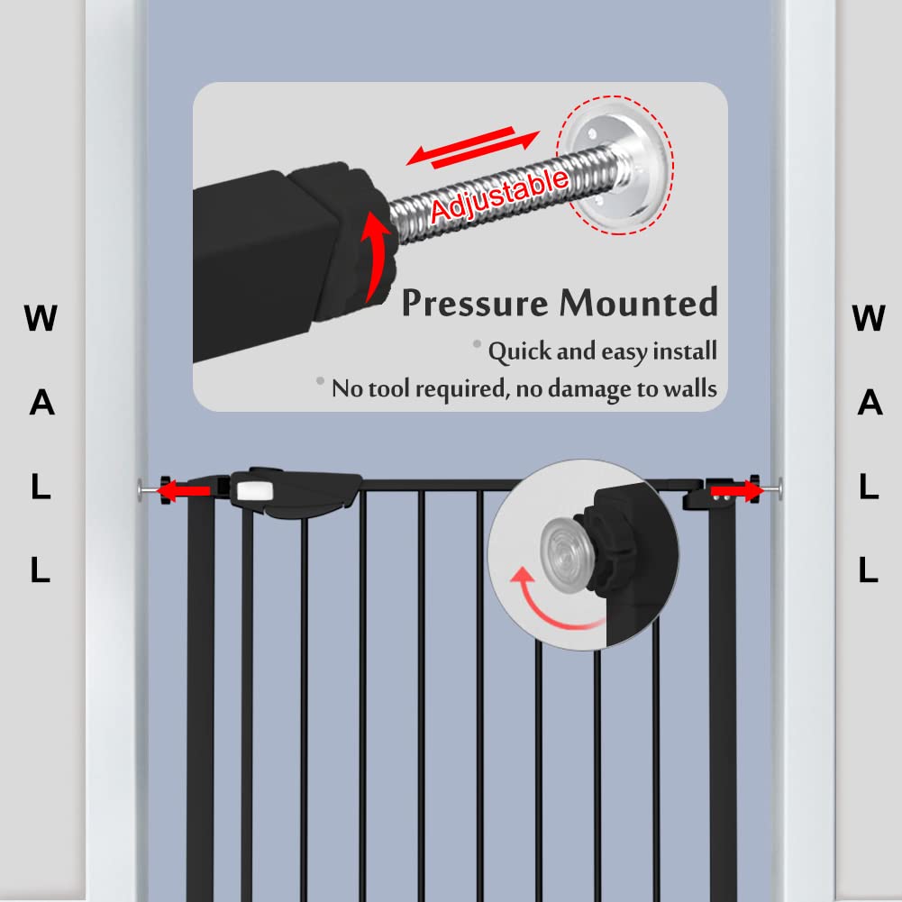 DEARBB Extra Wide Pressure Mounted Baby Gate - Adjustable 31