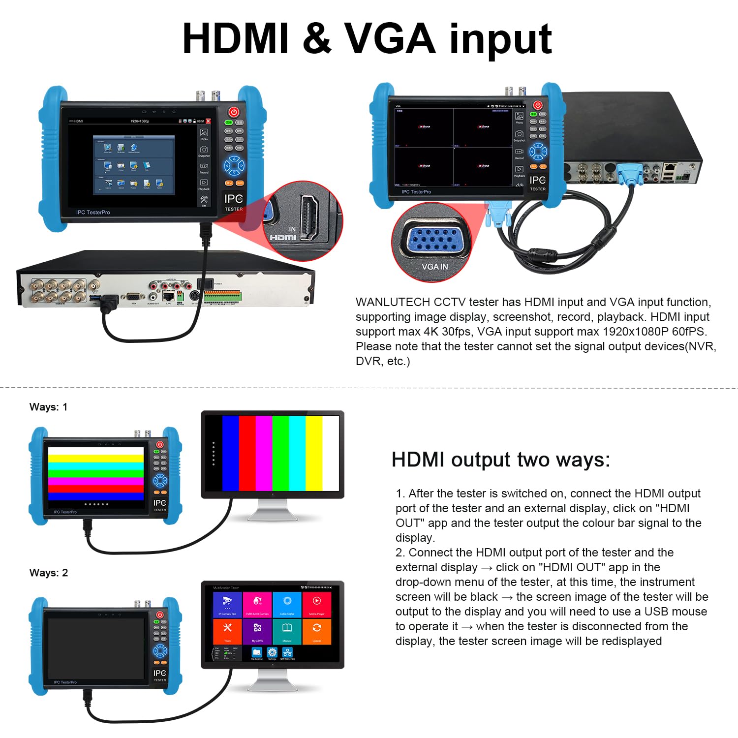8K IP Camera Tester with PoE - 7