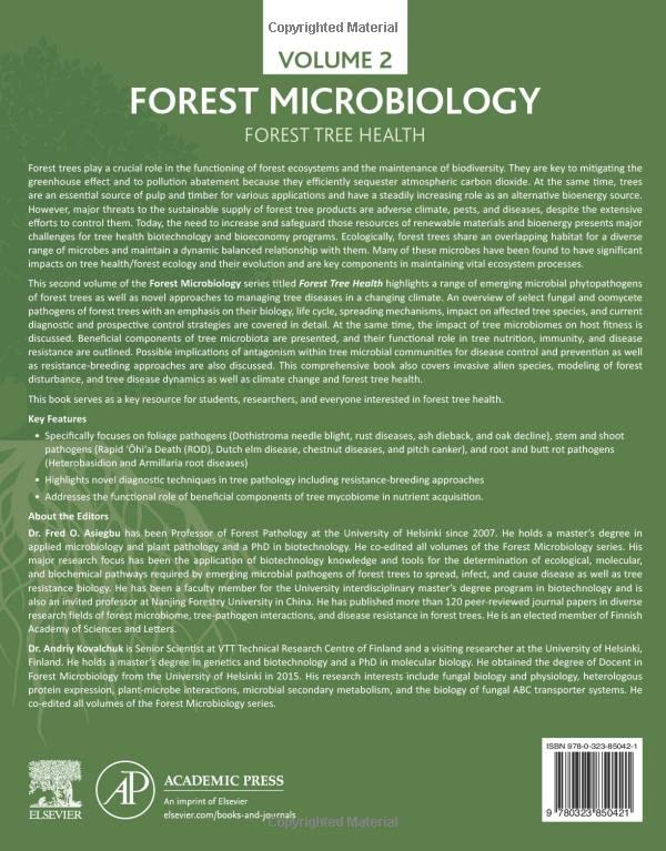 Forest Microbiology: Volume 2 - Forest Tree Health | Comprehensive Guide to Tree Diseases & Ecosystem Management | Essential for Arborists, Researchers & Environmental Conservation