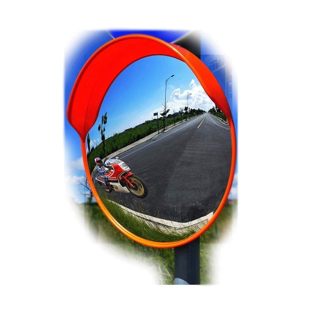 FXLYMR 45Cm Convex Mirror - Adjustable Shatterproof Security Mirror for Outdoor Monitoring, Traffic, Garage & Supermarket - Wide Angle Lens for Blind Spots - Ideal for Streets, Hospitals & Outdoor Traffic Safety
