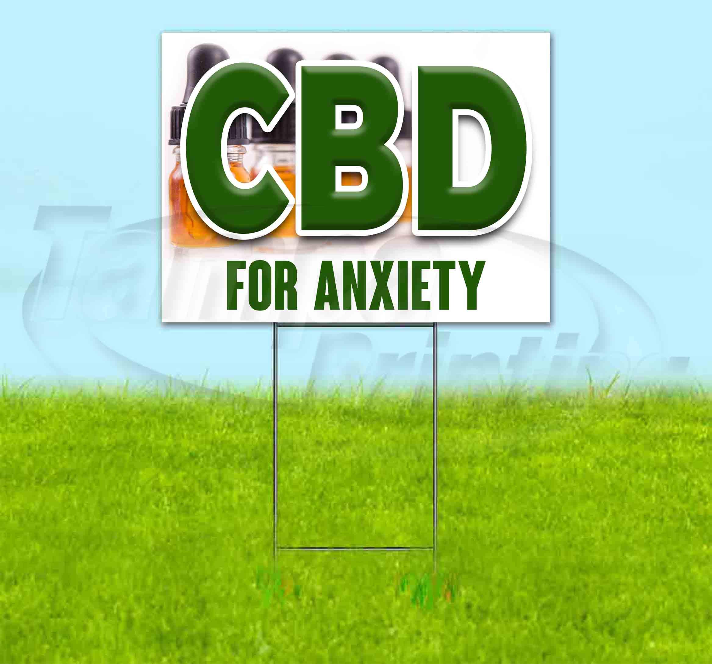 Premium CBD for Anxiety Relief Yard Sign (18