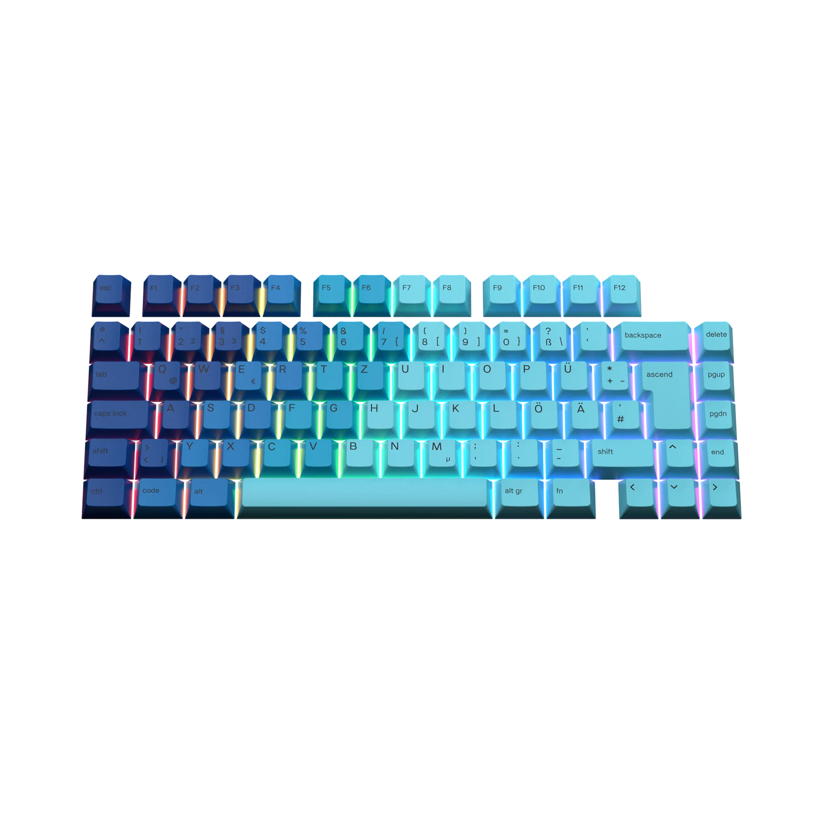 Ocean Themed Custom Keycaps for Mechanical Keyboards - Perfect for Gaming, Typing & Office Work