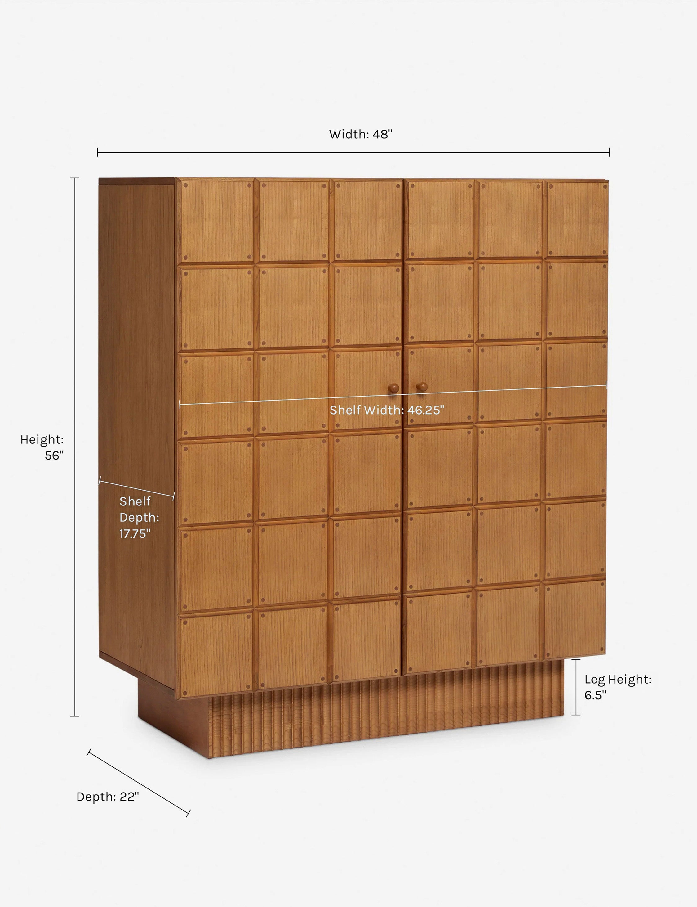 Lee Tall Dresser by Sarah Sherman Samuel - Modern 6-Drawer Storage Cabinet for Bedroom, Living Room & Office Organization