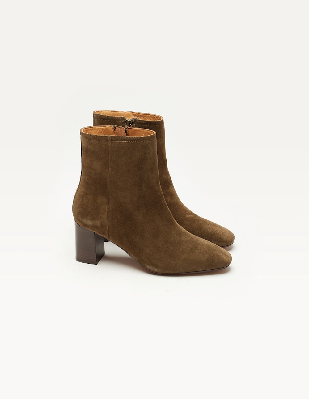 Brown Suede Ankle Boots with Heels for Women - Stylish & Comfortable Fall & Winter Fashion Footwear for Office, Party & Casual Outings