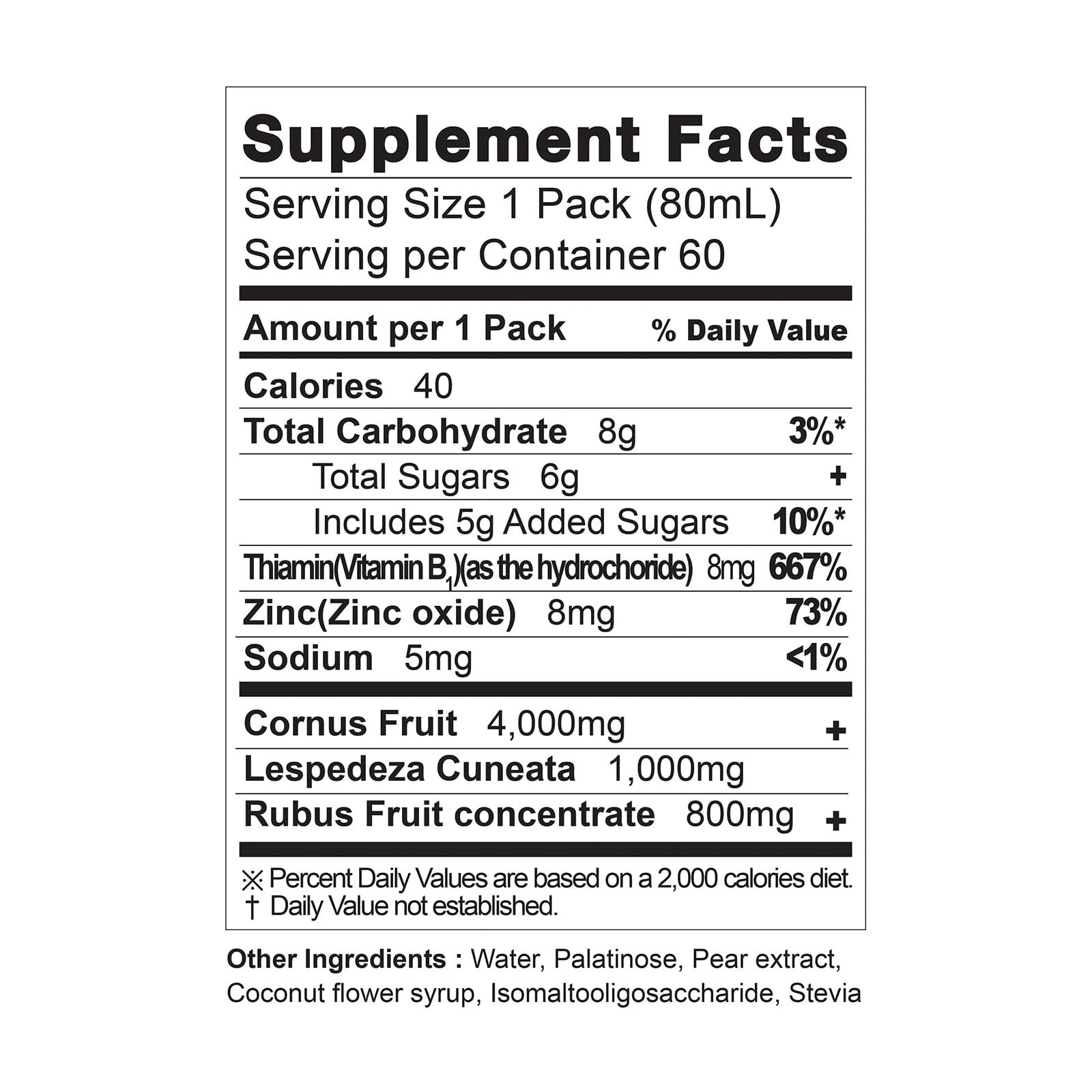 Chunho N'Care Cornus Fruit Juice for Men - 60 Pack | Natural Immune Booster & Health Supplement | Supports Energy & Vitality | Perfect for Daily Wellness Routine & Active Lifestyle