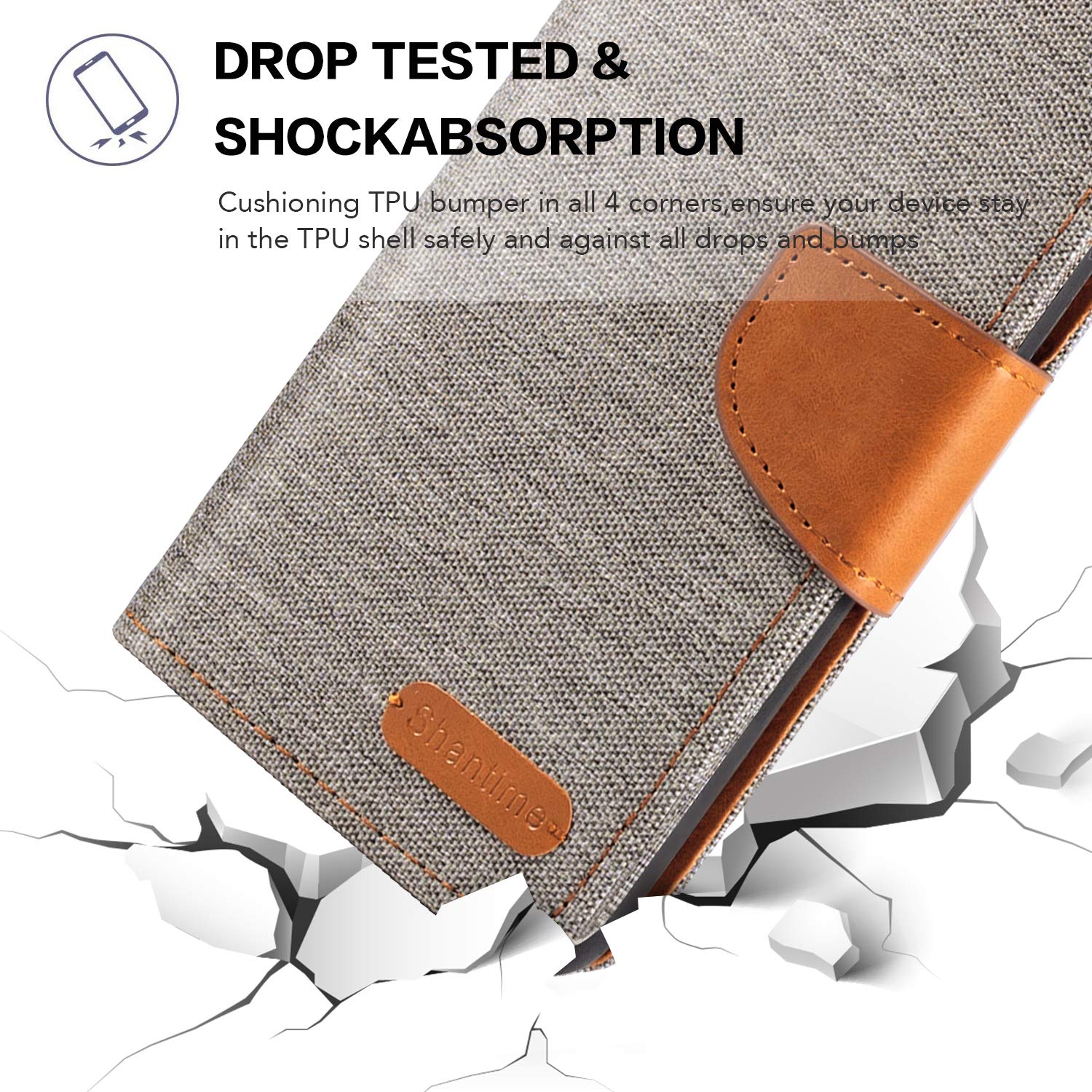 Sony Xperia Z5 Compact Case - Premium Oxford Leather Wallet Cover with Soft TPU Back & Magnetic Flip Closure | Perfect for Business, Travel & Everyday Protection