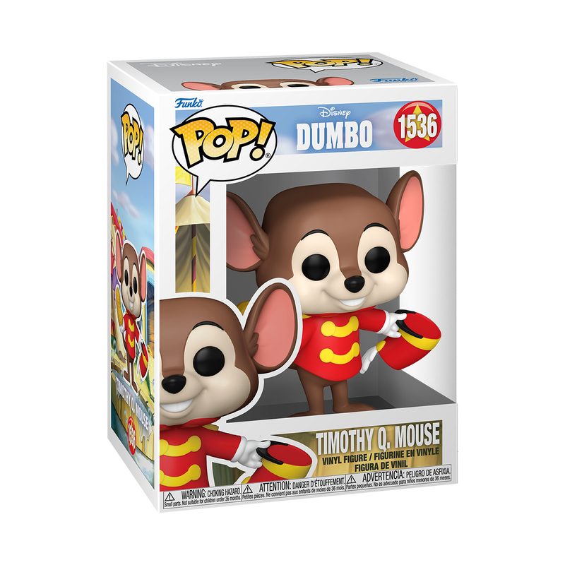 Timothy Q. Mouse Funko Pop Vinyl Figure - Disney Dumbo Collectible #1536 with Protector Case - Perfect for Disney Fans, Collectors, and Home Decor