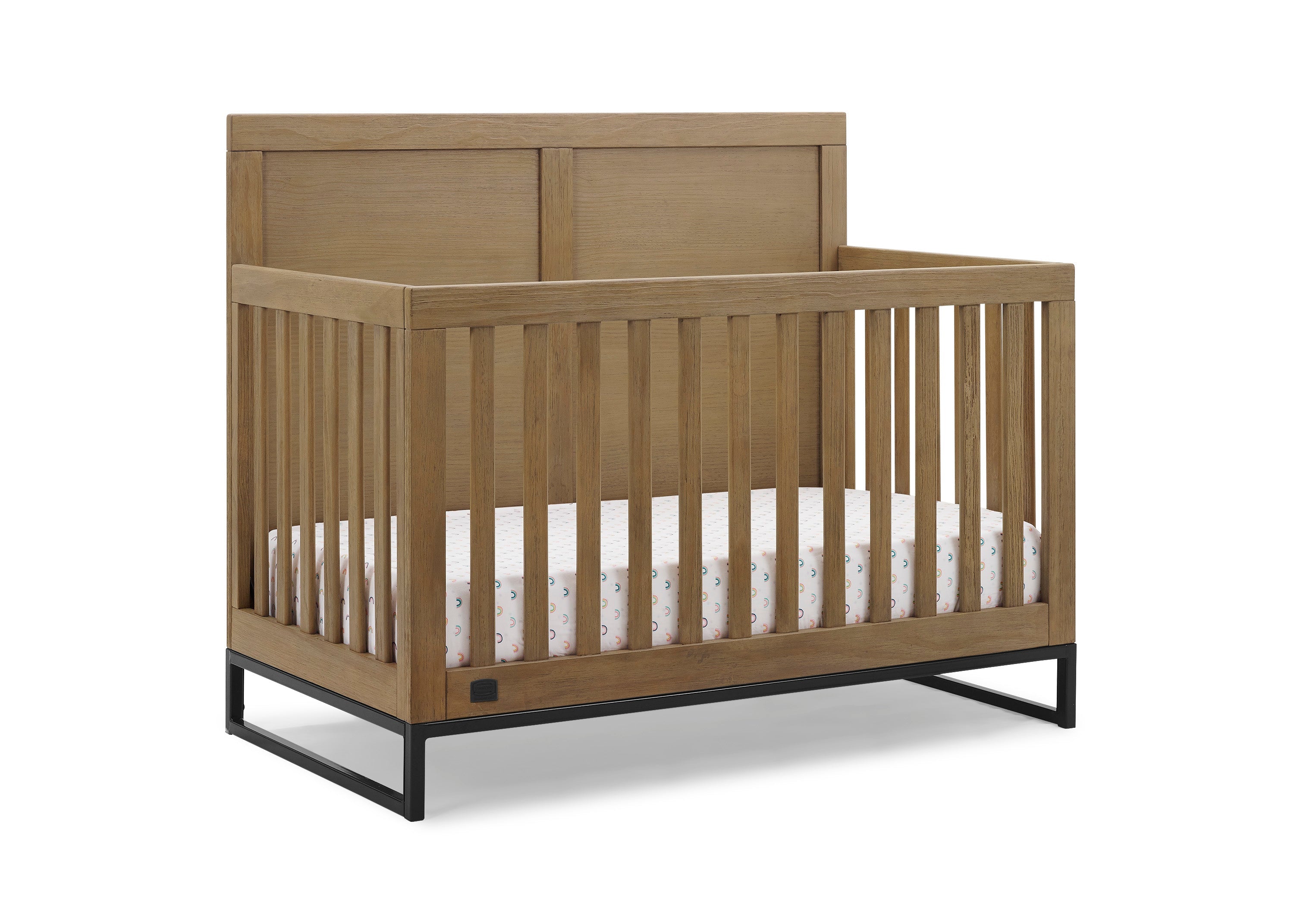 Foundry 6-in-1 Convertible Baby Crib to Toddler Bed - White Nursery Furniture for Boys & Girls - Perfect for Newborns to Teens Bedroom & Daycare Use
