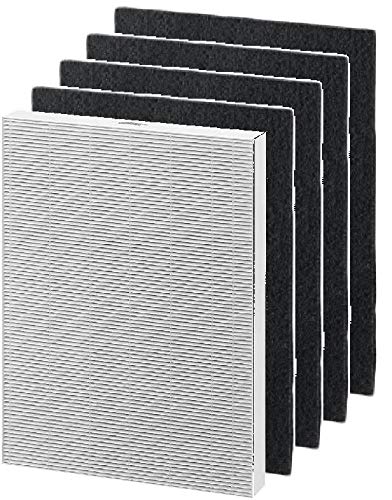 Nispira 9287101 True HEPA Activated Carbon Pre Filter Replacement for Fellowes AeraMax 200 Air Purifier - Compatible with Models 190, 200, DB55, DX55 (1 Set) - Perfect for Home, Office & Allergy Relief