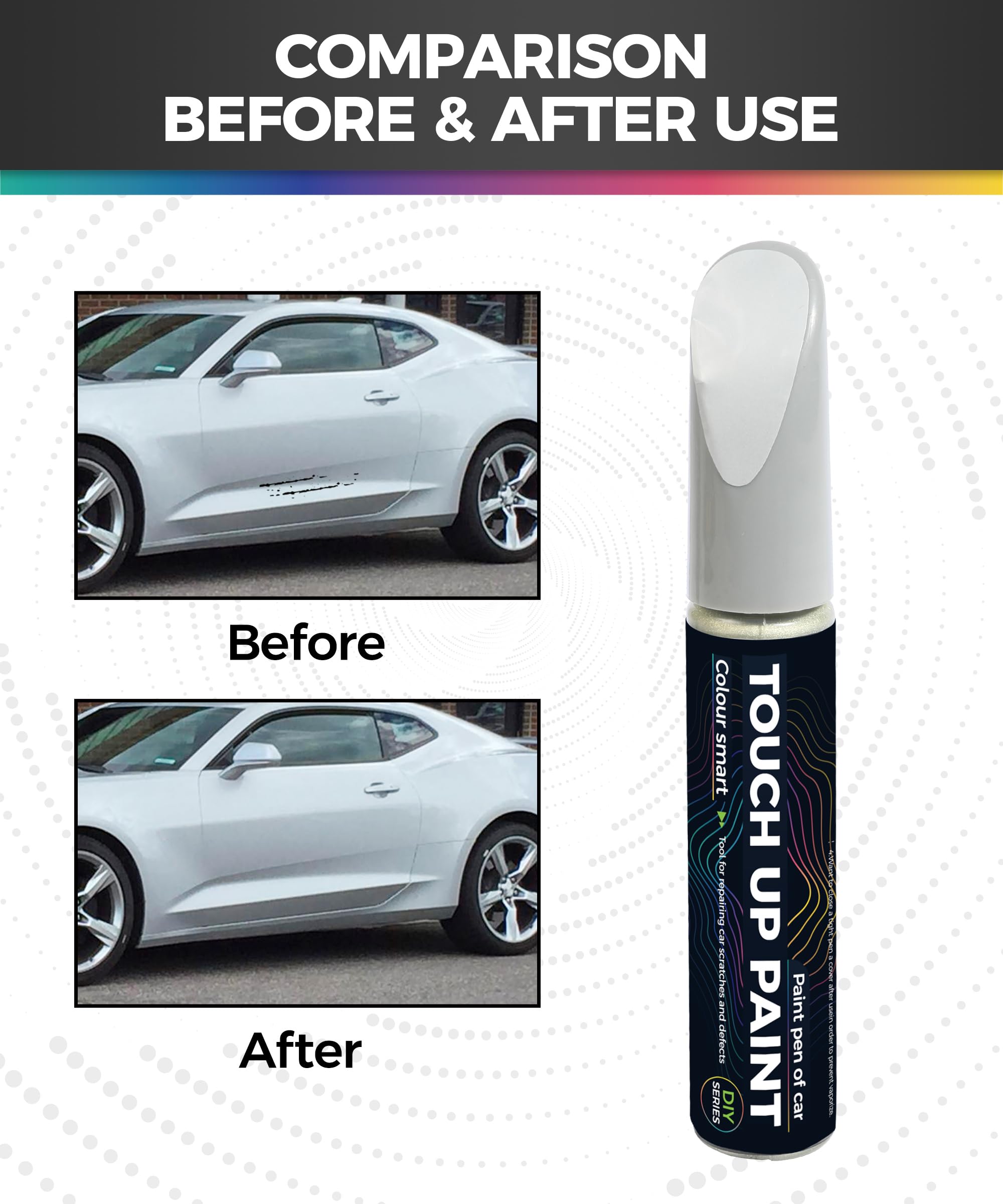 Touch Up Paint Pen for Cars - Automotive Scratch Repair Pen, Silver | Car Accessories for Removing Scratches & Paint Touch Up | Perfect for DIY Car Scratch Repair, Minor Paint Damage & Vehicle Maintenance