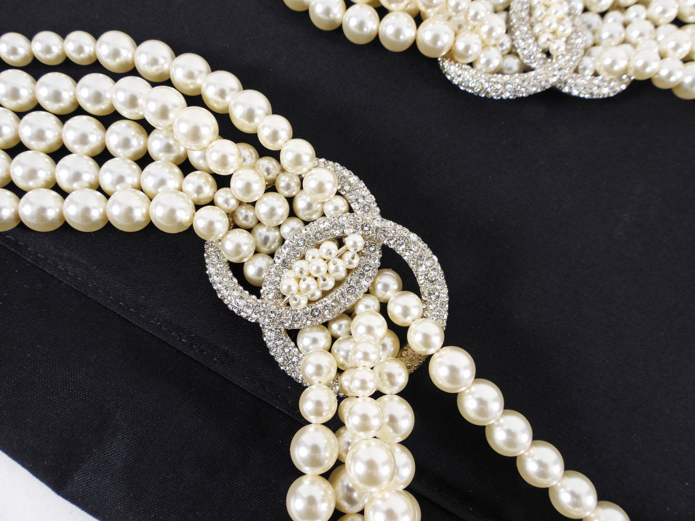 Chanel 18B Pearl Large Statement 5 Strand Necklace - Luxury Fashion Jewelry for Women, Elegant Pearl Necklace for Party, Wedding & Special Occasions