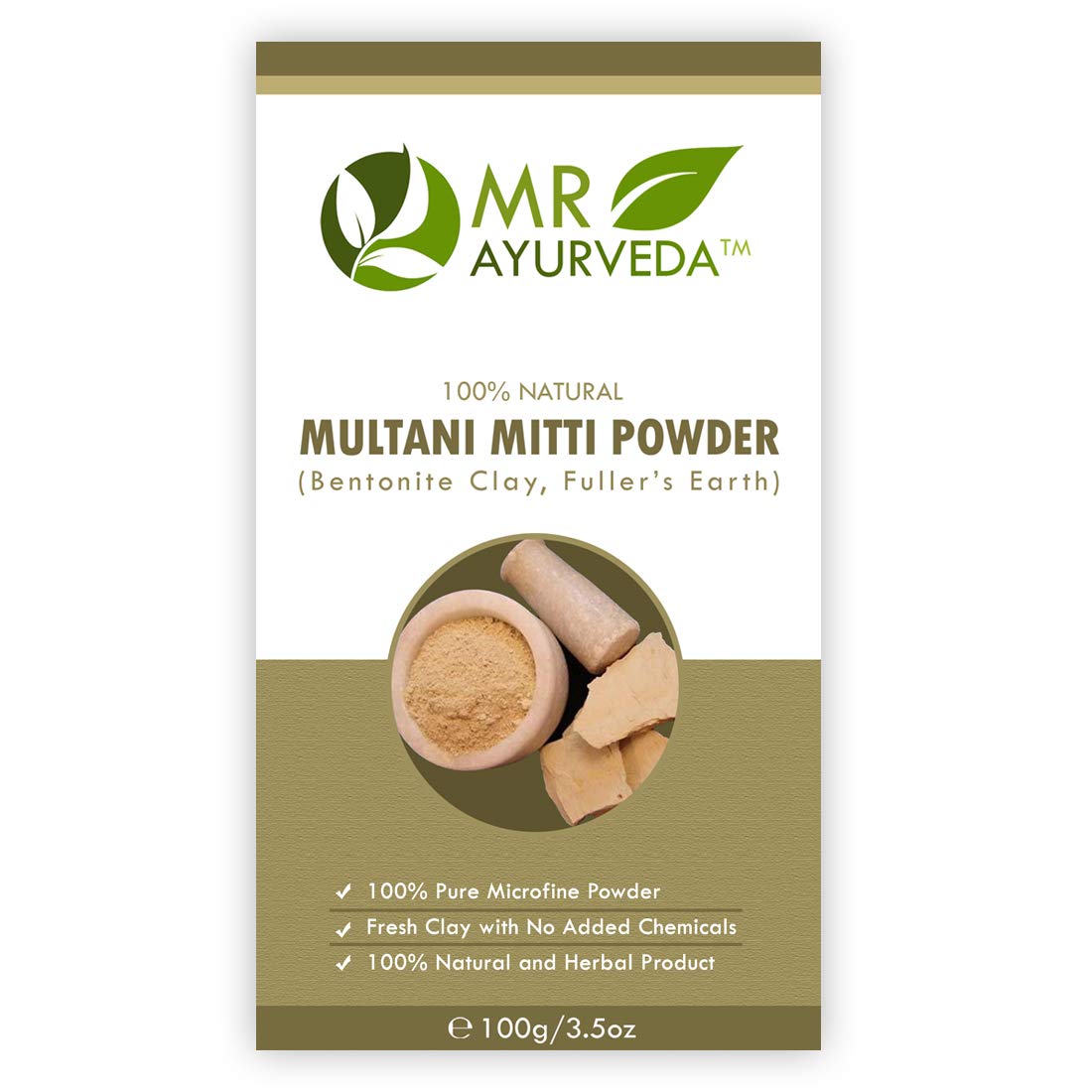 MR Ayurveda Sandalwood Face Pack Powder, Multani Mitti Clay Powder & Orange Peel Powder - 3-in-1 Natural Skincare Set (100g Each) for Glowing Skin, Acne Treatment & Deep Cleansing | Perfect for Daily Face Care Routine & Spa Treatments