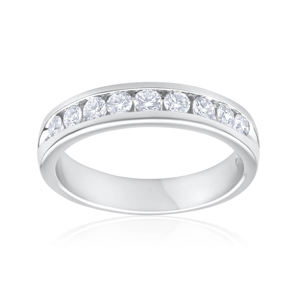 1/2 Carat Flawless Cut 18K White Gold Diamond Engagement Ring for Women - Perfect for Proposals, Anniversaries & Special Occasions