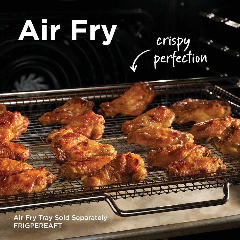 Frigidaire FCRG3083AD 30 Inch Gas Range with Air Fryer - Black Stainless Steel | Perfect for Home Kitchens & Air Frying Meals