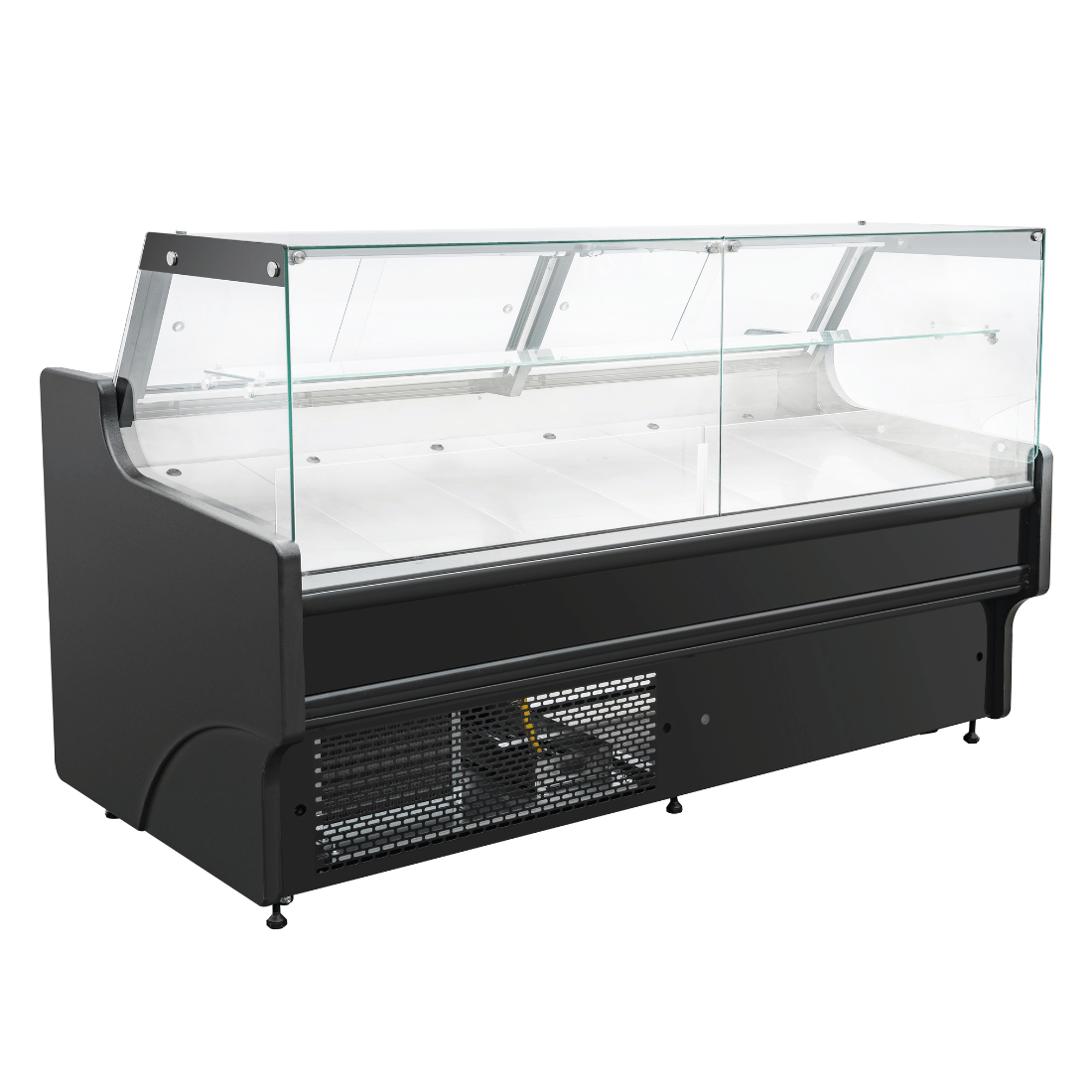 2 Meter AG Deli Showcase Glass Display Case - Perfect for Supermarkets, Delis & Bakeries to Showcase Fresh Food & Pastries