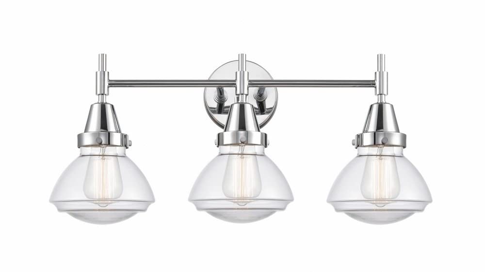 Innovations 447-3W-PC-G322 Modern 3-Light Bathroom Vanity Light Fixture - Perfect for Bathroom, Powder Room & Dressing Area Lighting
