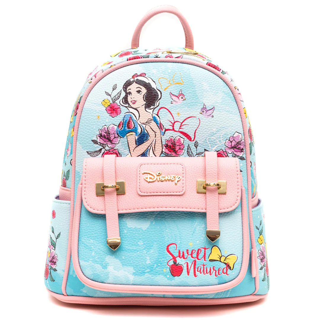 Snow White Mini Backpack for Women - Cute Small Rucksack Purse with Adjustable Straps | Perfect for Travel, School, and Everyday Use