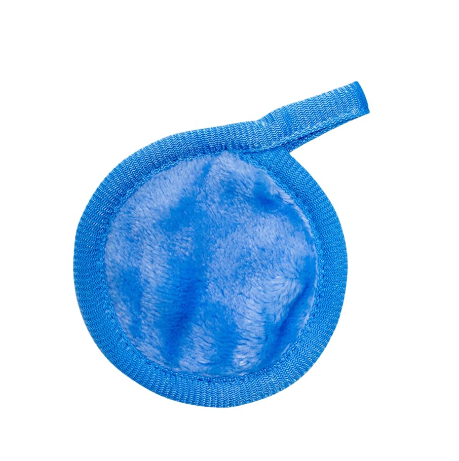 Eco-Friendly Reusable Makeup Remover Pads Set of 3 | Soft Washable Microfiber Cloths for All Skin Types | Gentle Makeup Eraser & Face Cleansing Pads | Perfect for Daily Makeup Removal & Travel Skincare Routine (Blue, A16)