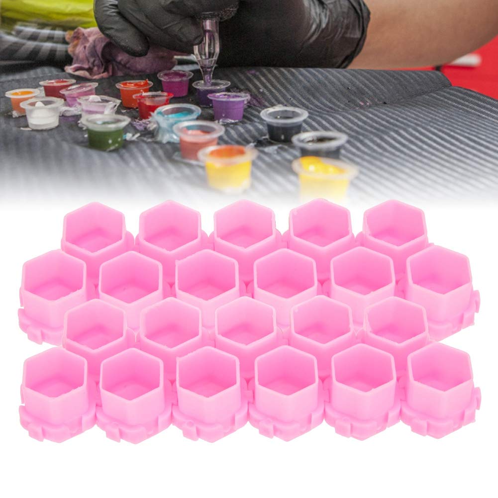 200pcs Honeycomb Tattoo Ink Cups - Permanent Pigment Makeup Tool for Eyebrows & Body Art | Durable Ink Holder Containers for Professional Tattoo Artists & Cosmetic Use | Perfect for Eyebrow Microblading, Permanent Makeup & Tattoo Studios