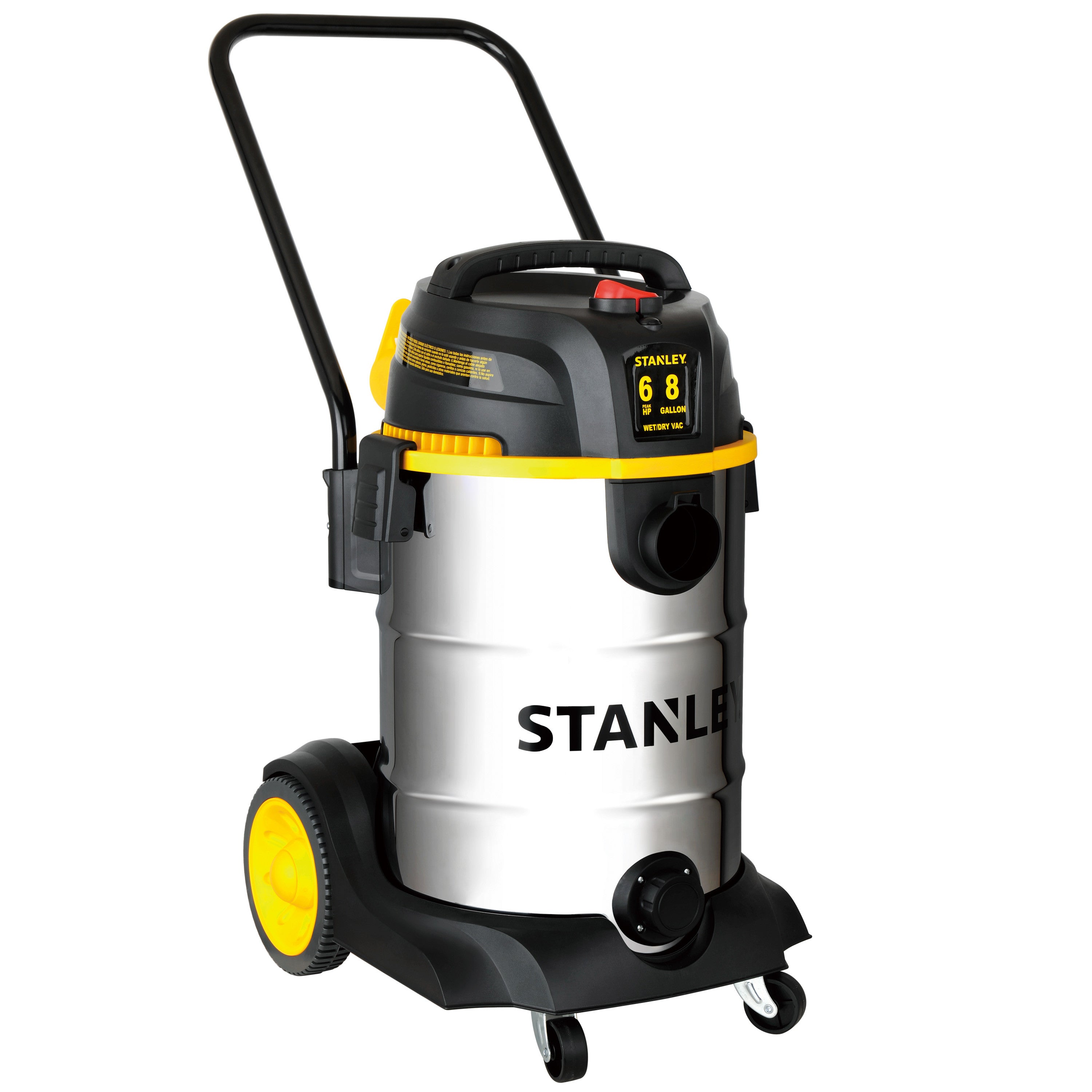 6.0 HP 8 Gallon Stainless Steel Air Compressor with Cart - SL18402 8B | Powerful & Portable for Home Garage, Workshop & DIY Projects