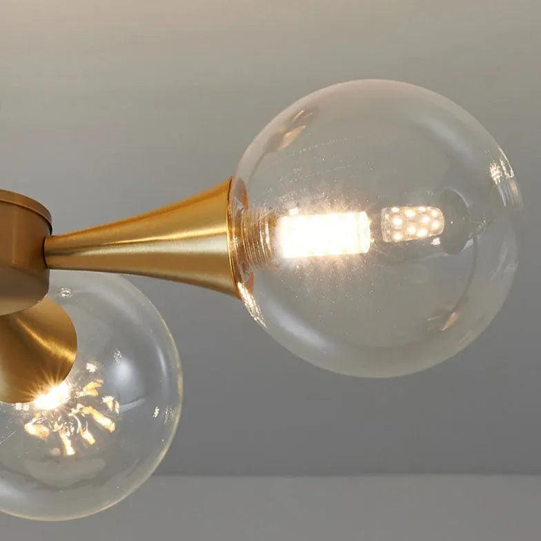 Elegant Spherical Gold Metal Chandelier for Dining Room - Perfect for Modern & Classic Home Decor, Wedding Venues, Restaurants