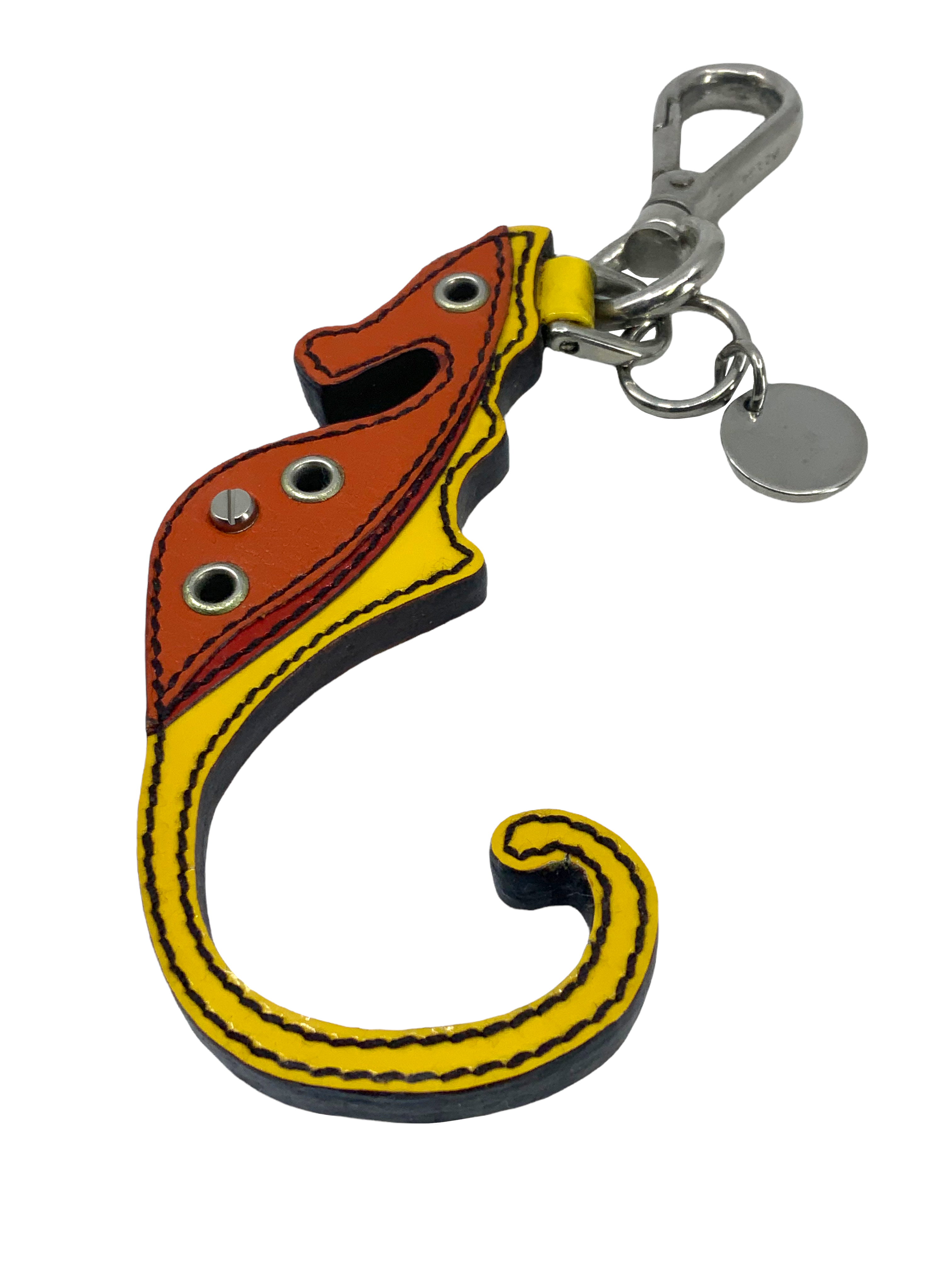 Prada Leather Seahorse Bag Charm Keychain - Stylish Designer Accessory for Handbags, Backpacks & Keys | Perfect Gift for Fashion Lovers