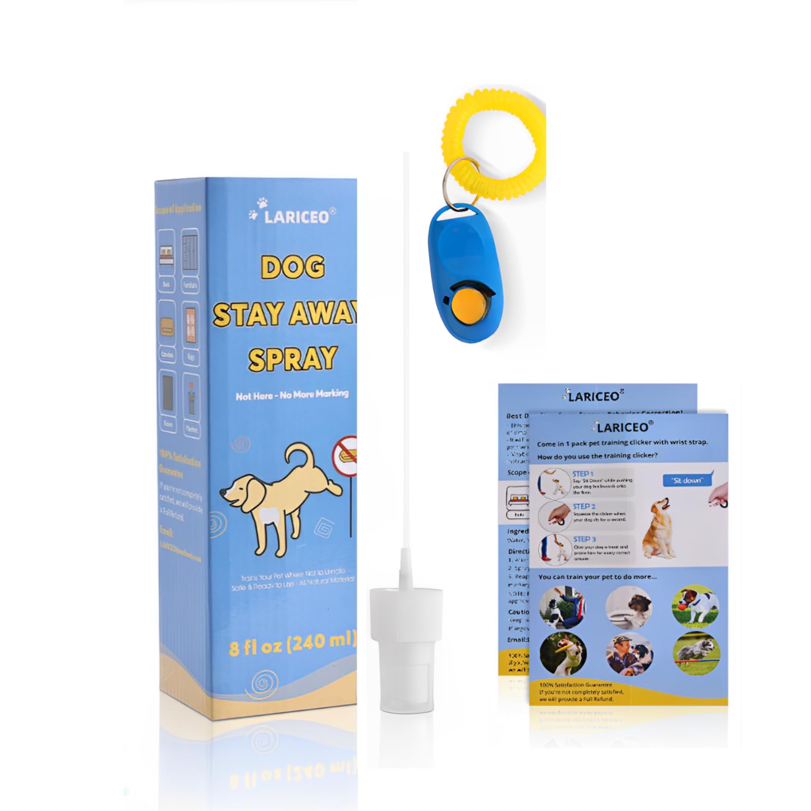 Pet Stop Mark Not Here Dog Spray - Effective Dog Pee Training Spray for Indoor & Outdoor Use | Safe & Easy Anti-Pee Spray for Dogs (8oz) | Perfect for House Training, Furniture Protection & Yard Maintenance