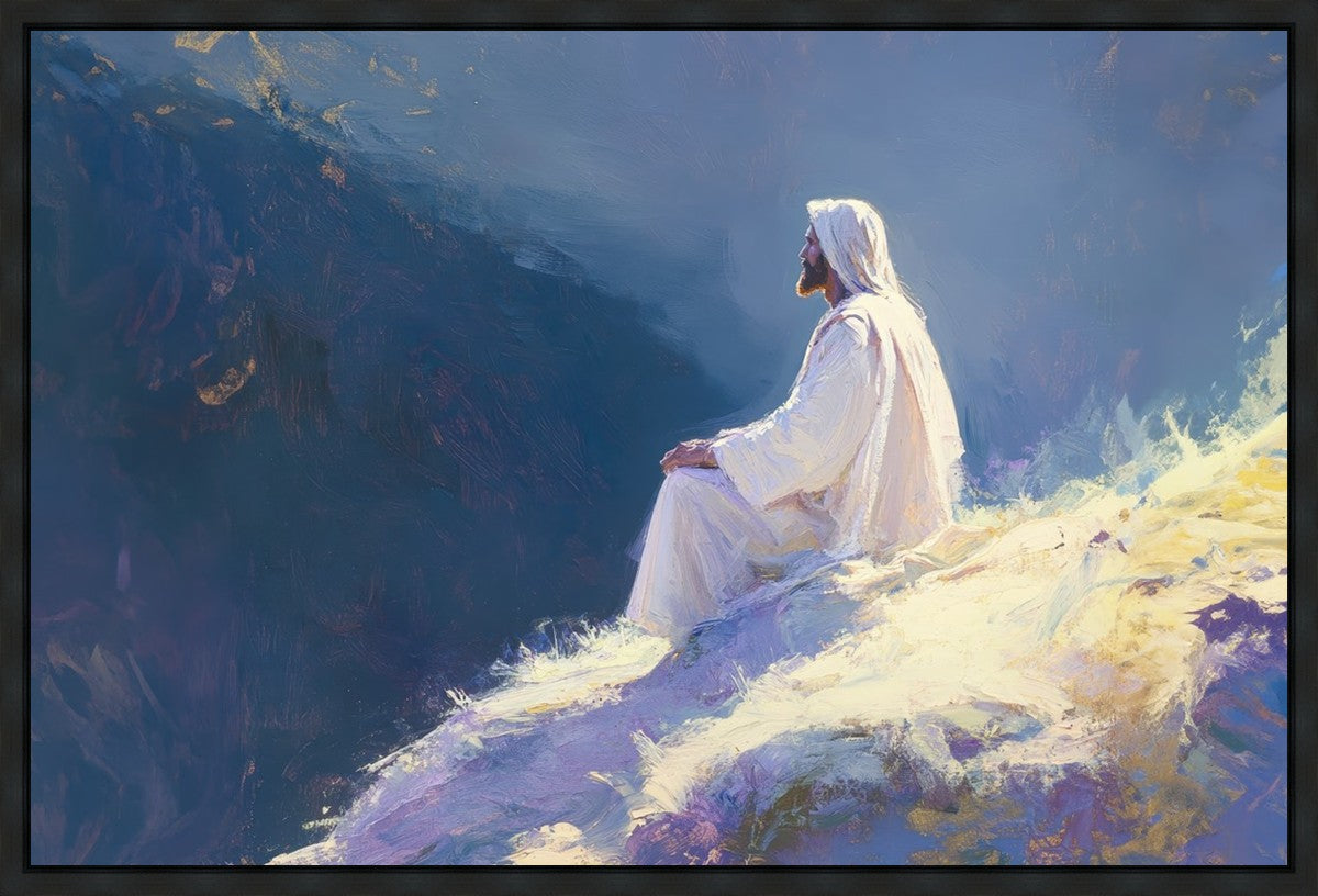 Contemplation Gallery Wrap Canvas Art - Modern Home Decor for Living Room, Bedroom & Office - Perfect for Meditation & Relaxation Spaces