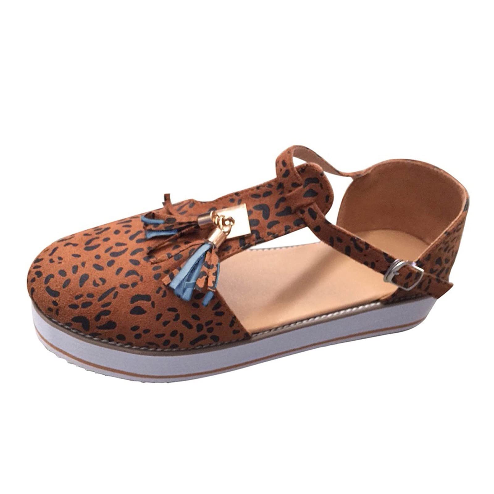 Women's White Wedge Sandals with Arch Support - Comfortable Casual Sneakers with Adjustable Buckle Strap (Gold) | Perfect for Walking, Work & Summer Outfits