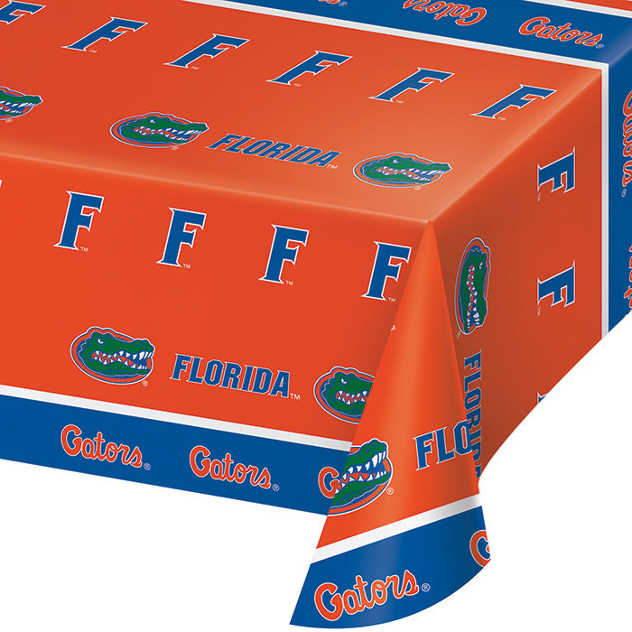 12-Piece Bulk University of Florida Plastic Table Covers - Gators Party Supplies, Tailgating, Graduation Decorations - Perfect for Game Day, Dorms & Campus Events