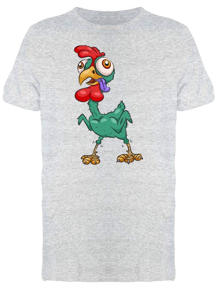 Smartprints Chicken Zombie Graphic T-Shirt for Men - Trendy & Comfortable Cotton Tee for Casual Wear, Halloween Costumes, and Gifts