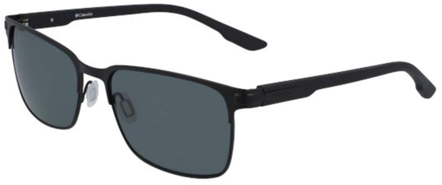 Columbia C 115 S Pike Lake 002 Matte Black Smoke Polarized Sunglasses for Men & Women - UV Protection, Lightweight & Stylish for Outdoor Sports, Driving, and Beach Activities