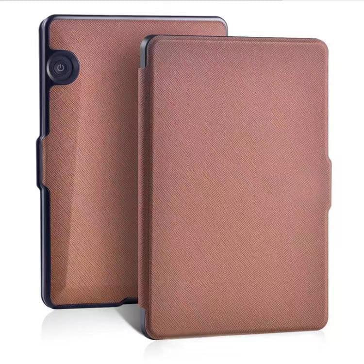 Premium PU Leather Smart Cover for Kindle Voyage (2014) - Magnetic Auto Sleep/Wake Protective Case - Slim Lightweight E-Reader Cover (Brown) - Durable Design for Reading, Travel & Commuting - Perfect Gift for Book Lovers - Ideal for Home, Office, Library & Coffee Shop Use - Great for Reading in Bed, Traveling, or Daily Commute