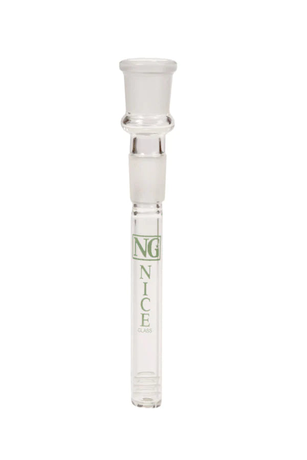 Premium 19/19 Glass Downstem with Horizontal Slits - Perfect for Smooth Water Pipe & Bong Hits - Ideal for Home Use & Smoking Accessories