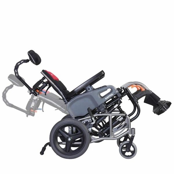 Karman VIP2 Tilt in Space Wheelchair - Lightweight Adjustable Mobility Aid for Adults & Seniors - Ideal for Home Use, Travel, and Daily Activities