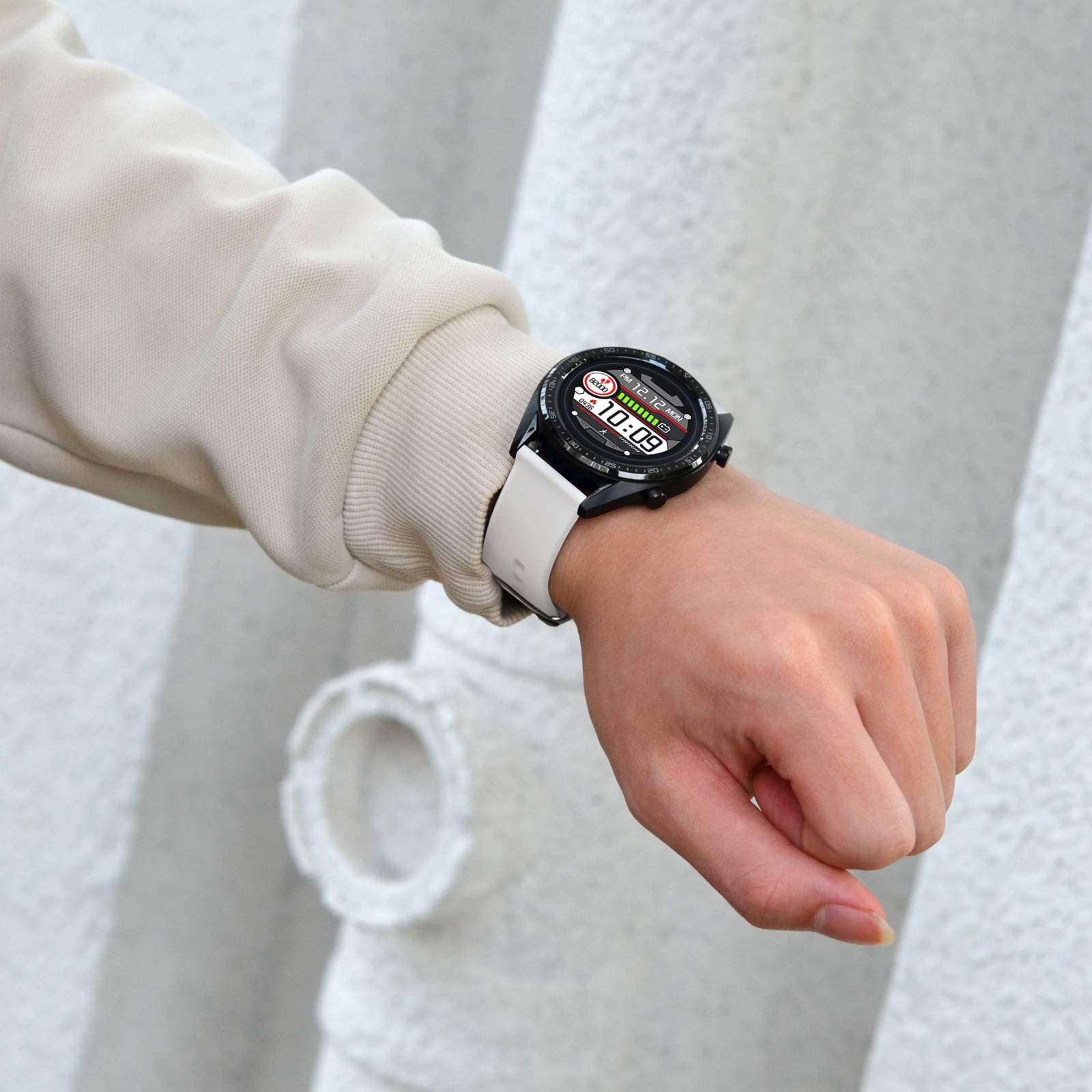 BISONSTRAP Quick Release Silicone Watch Band - 18mm 19mm 20mm 21mm 22mm Durable Soft Strap for Men & Women - Perfect for Sports, Work & Everyday Wear