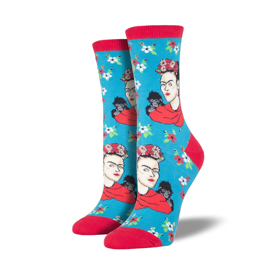 Kahlo Portrait Peacock Print - Frida Kahlo Inspired Wall Art Decor for Living Room, Bedroom & Office