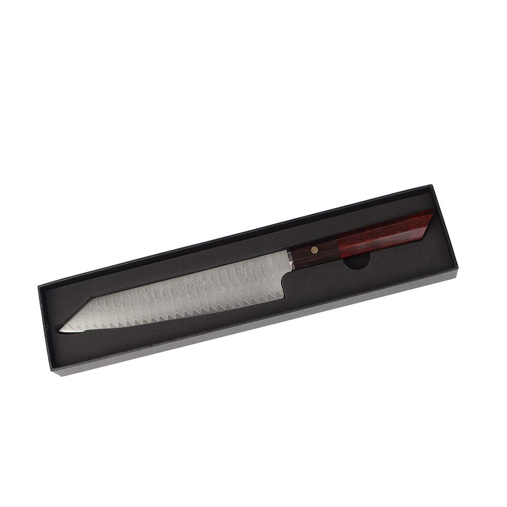 VG10 Damascus Steel Japanese Chef Knife 13 Inch - High Carbon Stainless Steel Kitchen Knife for Professional Cooking, Slicing, and Chopping - Perfect for Home Chefs and Culinary Enthusiasts