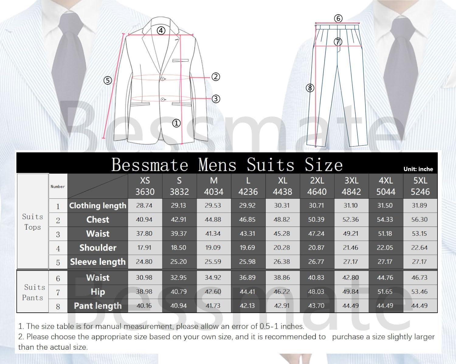 Men's 2-Piece Summer Seersucker Suit - Slim Fit Striped Blazer & Pants Set for Beach Weddings, Grooms, Outdoor Parties & Formal Events