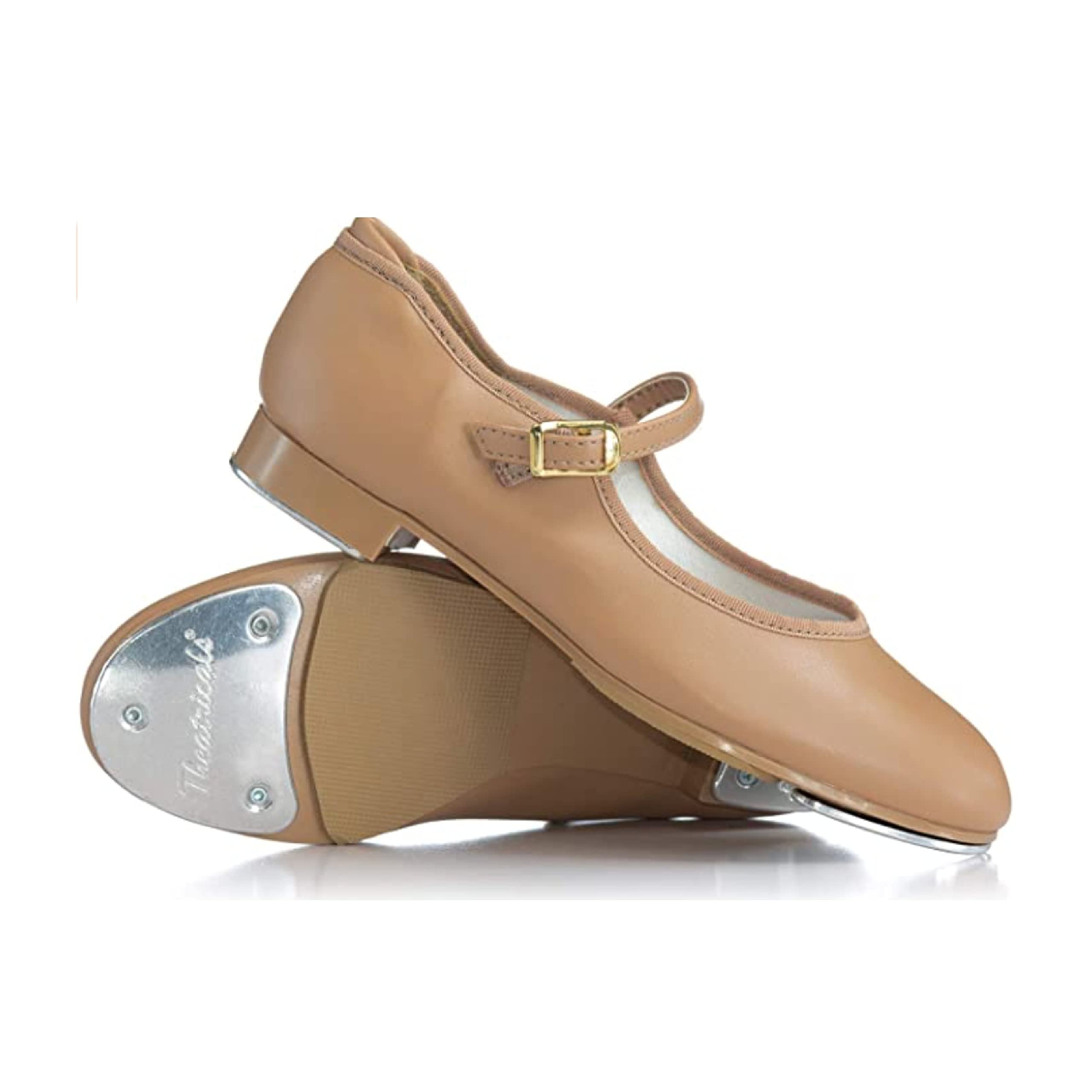 Women's Theatrical Tap Shoes with Slide Buckle - Perfect for Dance Performances, Practice & Stage Shows