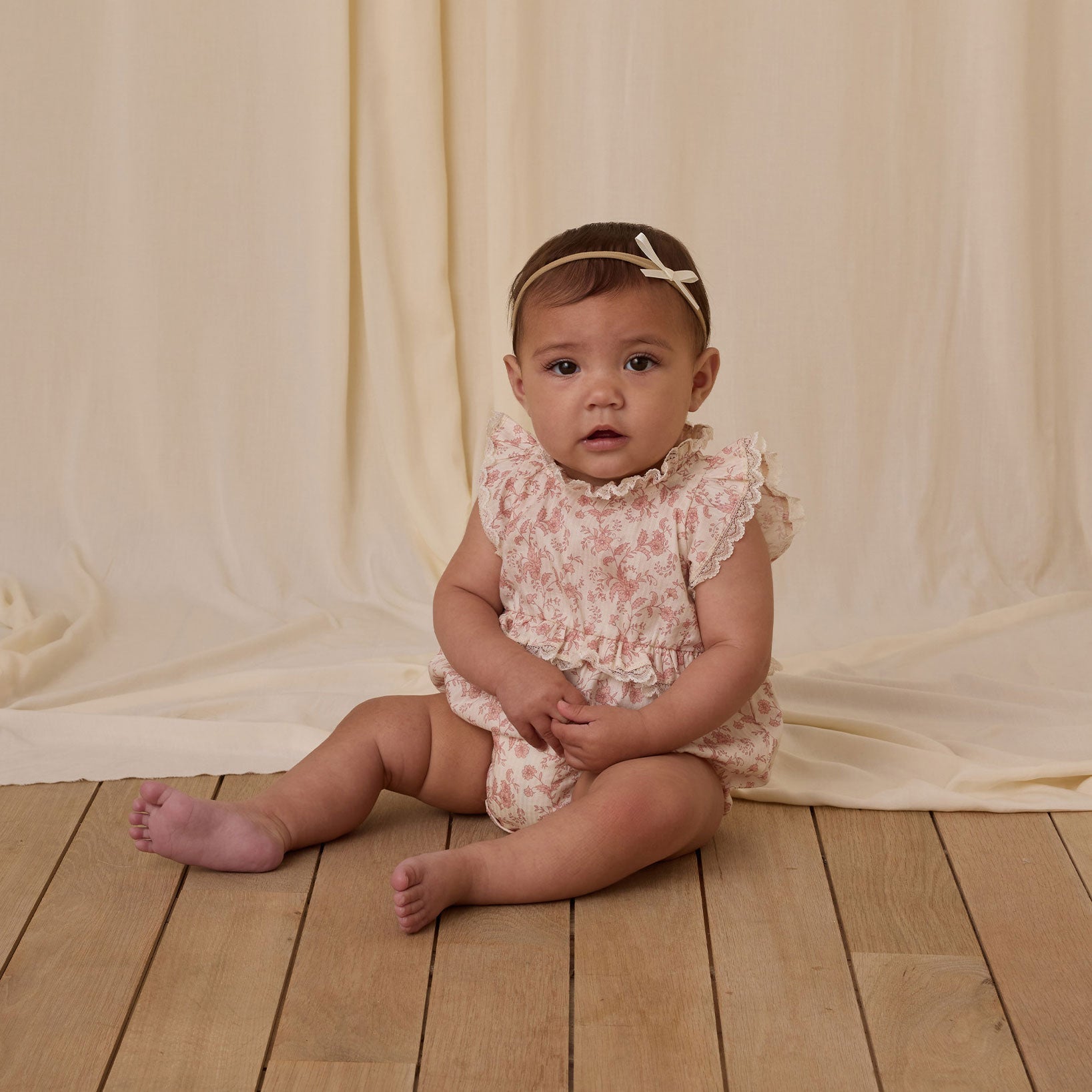 Adorable Baby Bow Headbands for Girls - Soft Powder Blue, Blush Pink & Ivory Headbands - Perfect for Newborn Photography, Baby Showers & Special Occasions