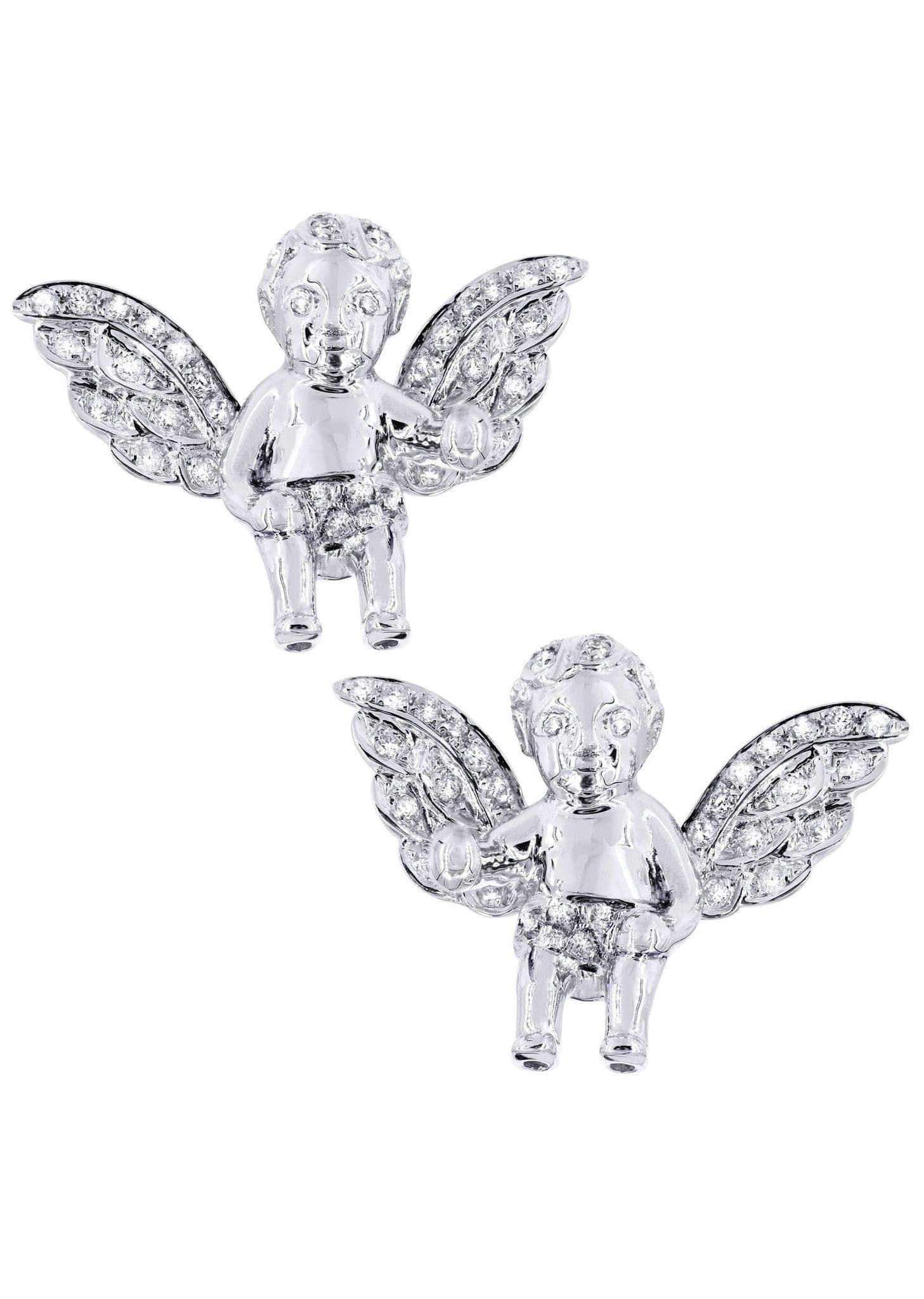 14K White Gold Diamond Earrings for Men - 0.81 Carat Stud Earrings | Perfect for Gifts, Weddings & Special Occasions