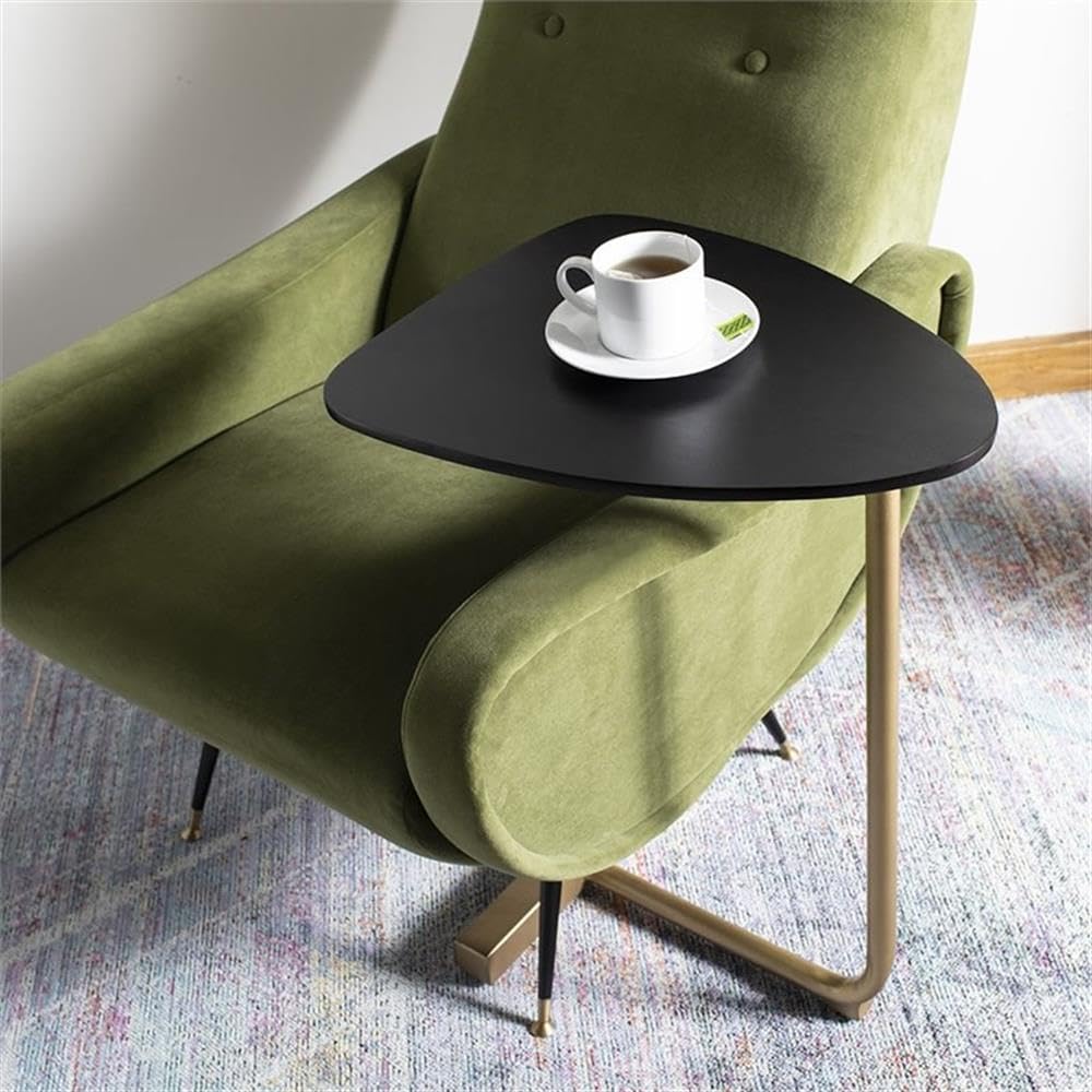 Black and Gold Home Square Accent End Table Set of 2 - Modern Side Tables for Living Room, Bedroom, or Office Decor