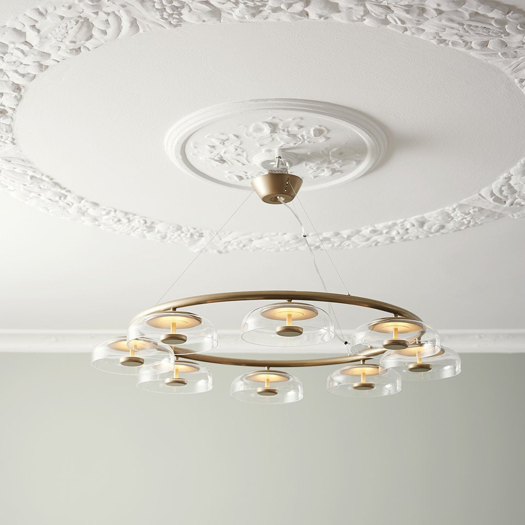 Blossi 8-Light Crystal Chandelier - Elegant Dining Room Lighting Fixture for Modern Home Decor | Perfect for Dining Room, Living Room & Bedroom Ceiling