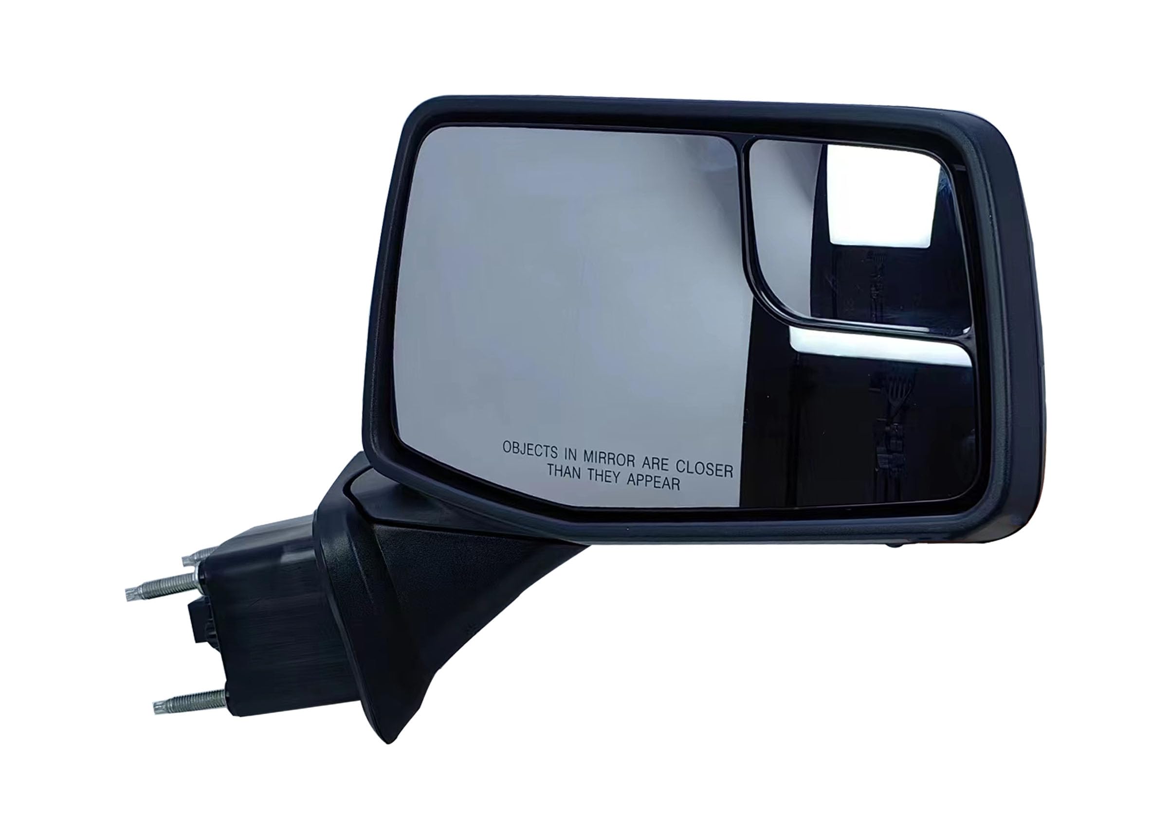 Chevrolet Silverado 1500 Passenger Side Mirror (2019-2024) - Textured Back Cover, Power Heated Glass, Manual Folding, Blind Spot & Temperature Indicator - Perfect for Winter Driving & Enhanced Safety