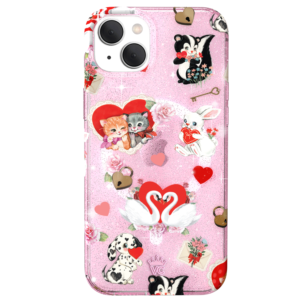 Sparkle Love Letter Glitter iPhone Case - Elegant & Protective Phone Cover for iPhone 13/14/15 Pro Max - Perfect for Valentine's Day, Anniversaries & Romantic Gifts