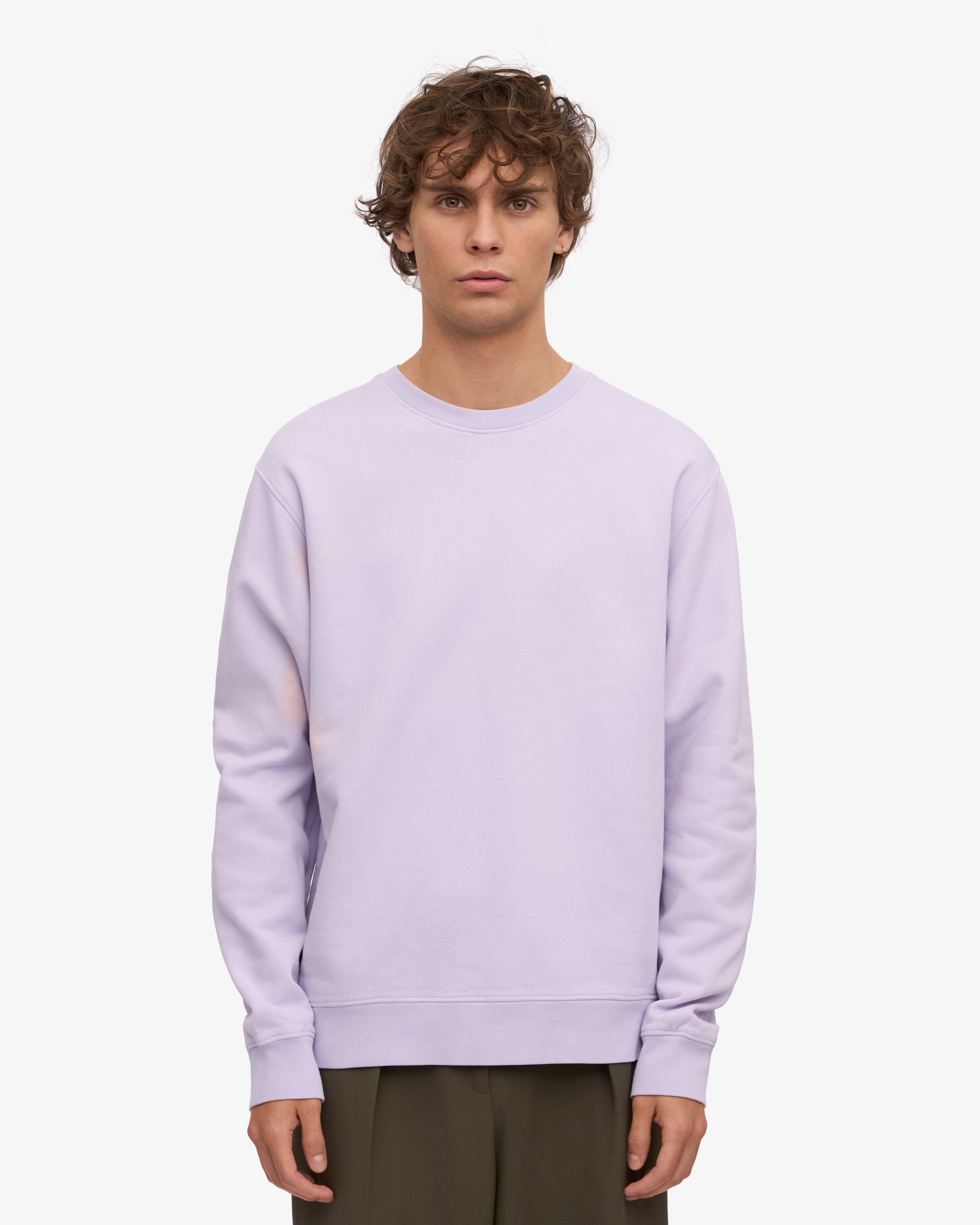 Organic Cotton Classic Crew Neck T-Shirt - Soft Lavender Color for Women | Casual Wear, Layering & Everyday Comfort